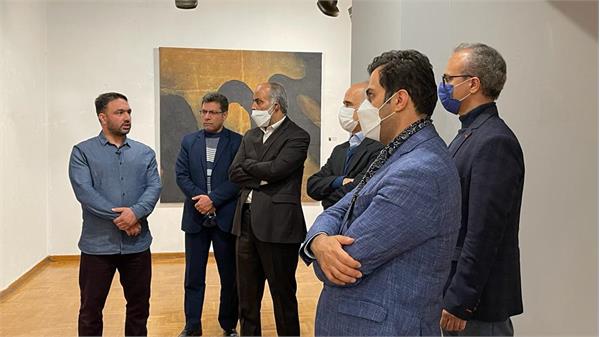بازدید جناب آقای مهندس کاظمی از نمایشگاه نقاشیخط عبدالله مقدسی