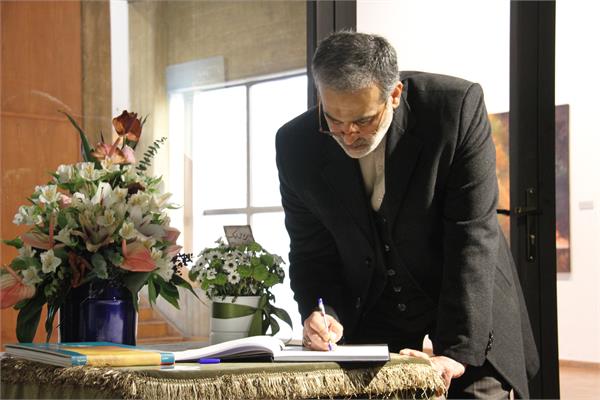 بازدید آقای عبدالرضا سهرابی از نمایشگاه نور هدی